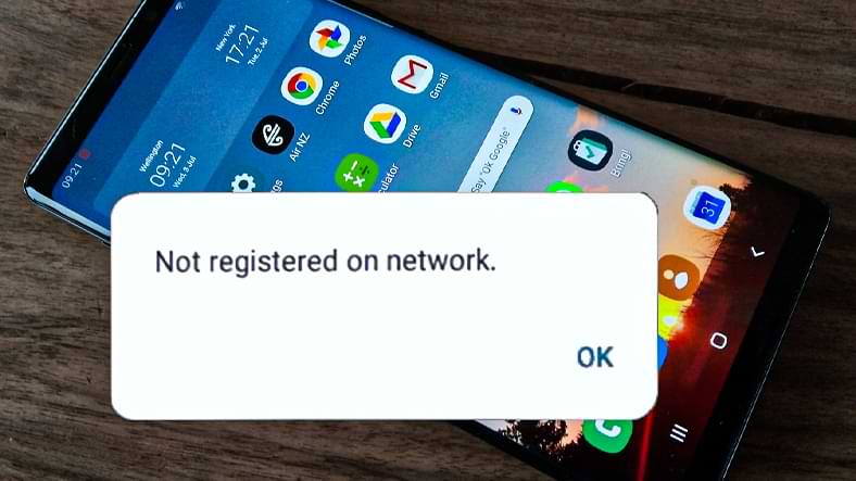 Not Registered on Network
