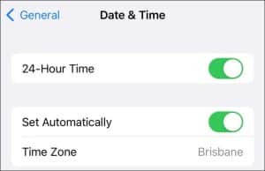 زمان و تاریخ را به صورت خودکار در iPhone در تنظیمات تنظیم کنید
